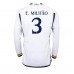 Real Madrid Eder Militao #3 Kopio Koti Pelipaita 2023-24 Pitkät Hihat